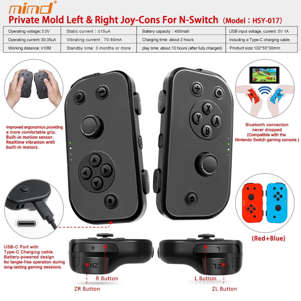 Private Mold Left Right Joy Cons For N Switch Model Hsy 017 Snd